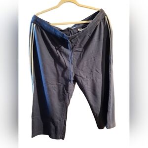 Nyl Capri Sweats 16/18w Woman Sweatpants Joggers Lounge Relaxed Wide Leg Vintage